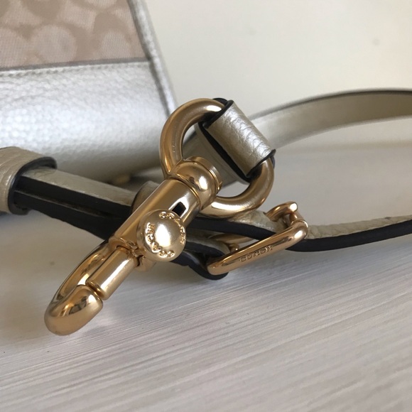 Coach Dempsey Carryall Tote Crossbody Purse with Stripe and Coach Patch - Picture 8 of 16